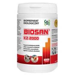 BIOSAN KZ 2000 1kg aktywator do szamba, do ekologicznej obróbki cieków i nieczystości w obiektach inwentarskich
